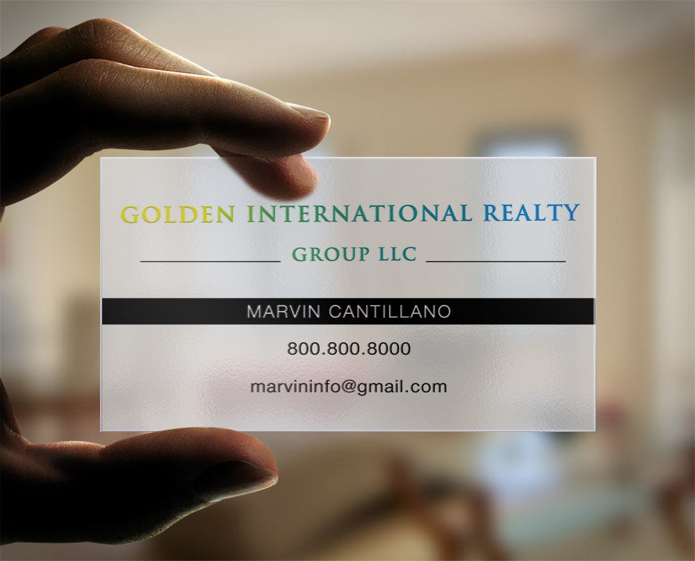 Business Card Design by Lanka Ama for Golden International Realty Group, LLC | Design #20703802