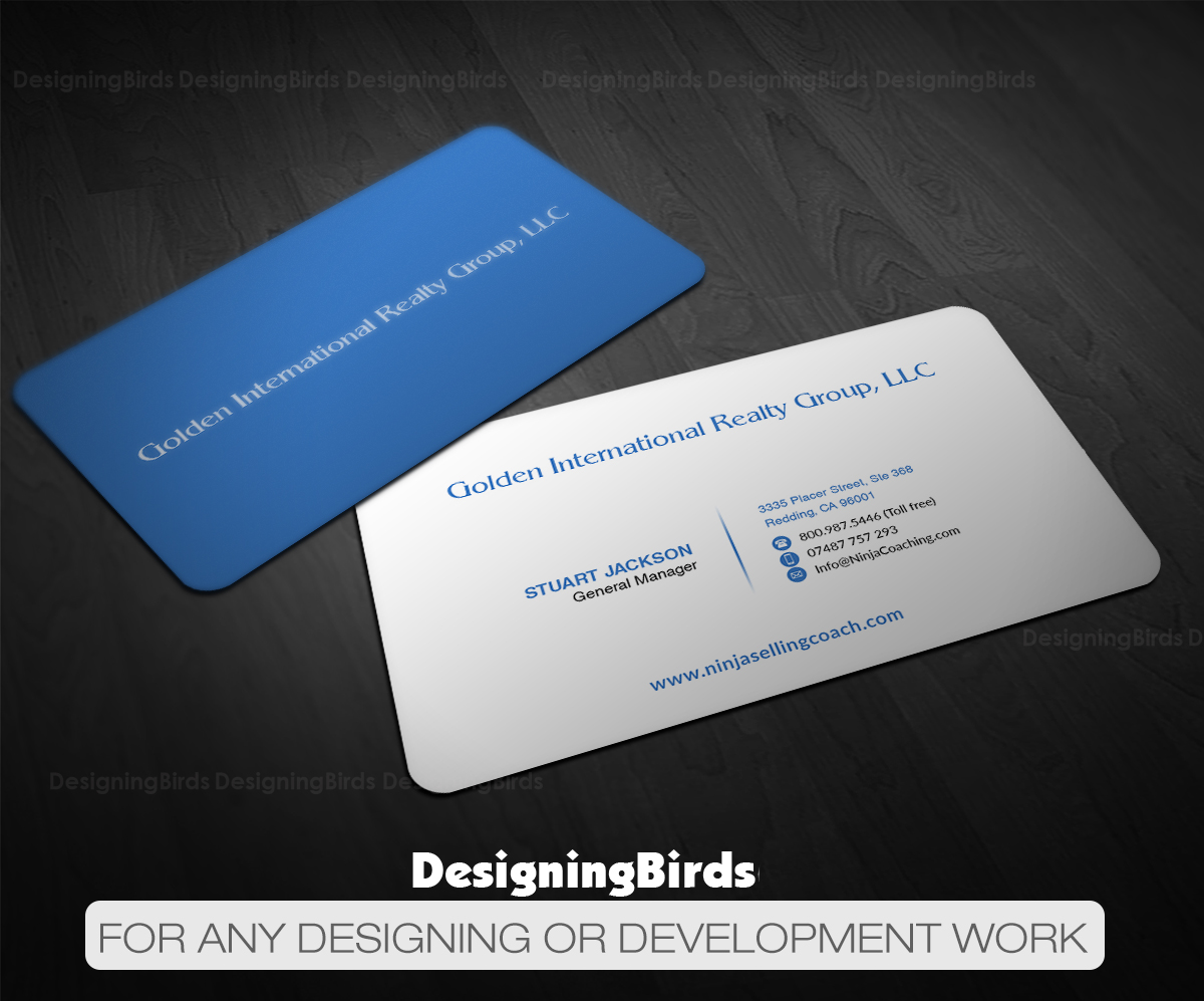 Visitenkarten-Design von Designing Birds für Golden International Realty Group, LLC | Design #20701085