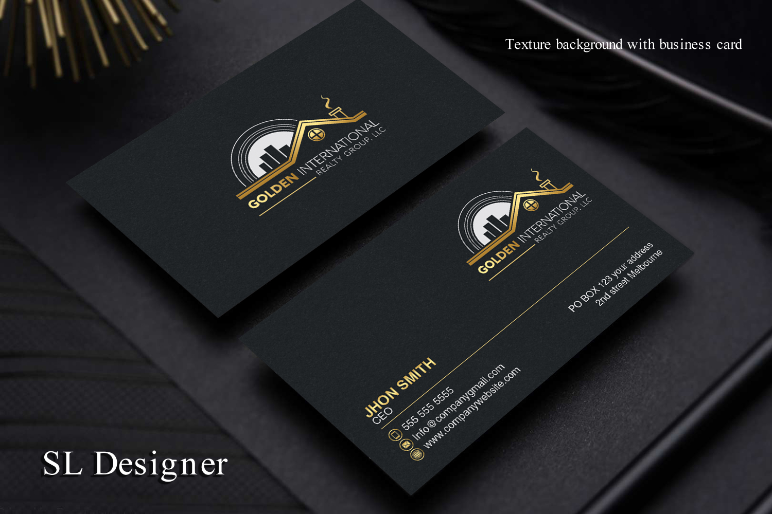 Business Card Design by SL Designer for Golden International Realty Group, LLC | Design #20701744
