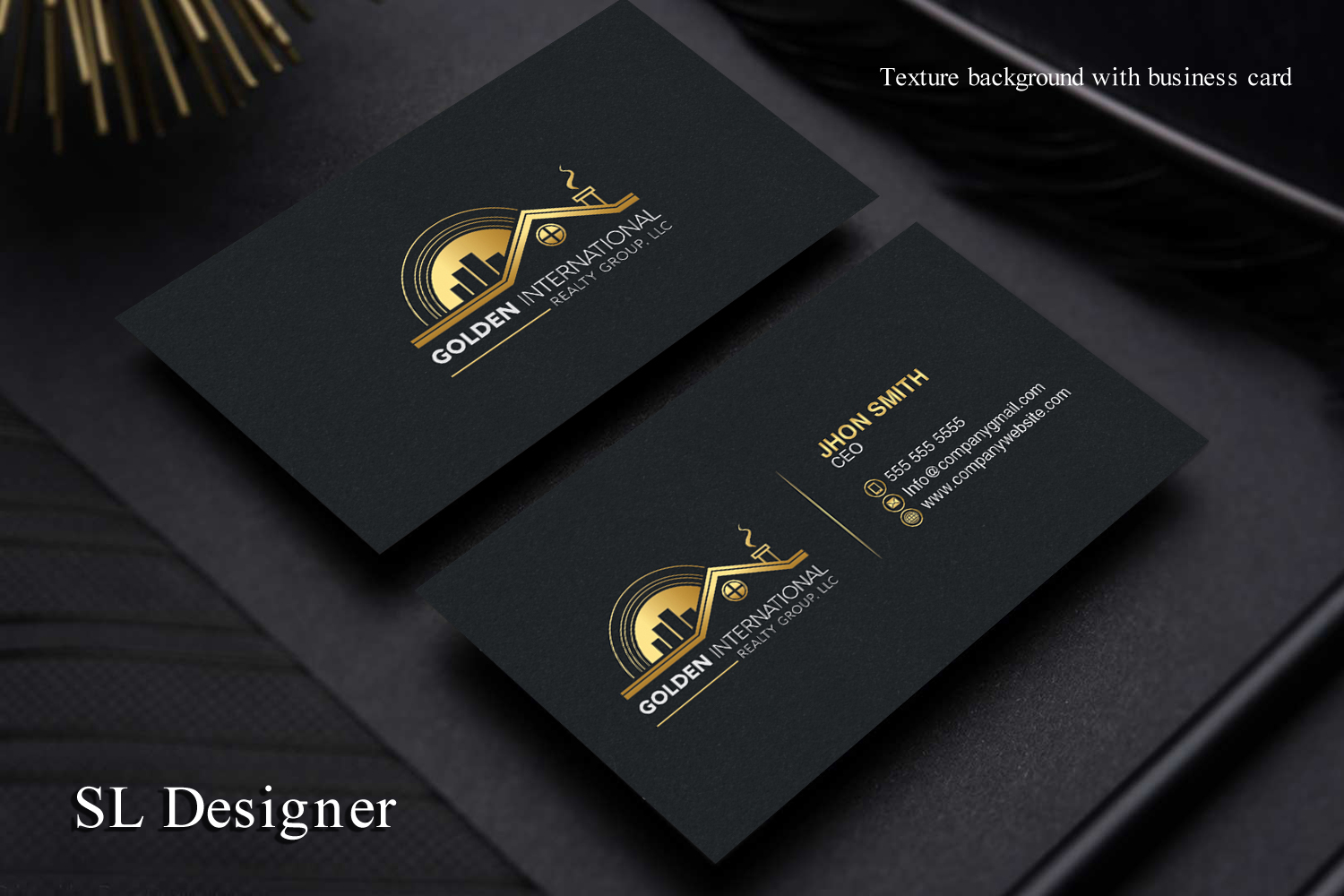 Visitenkarten-Design von SL Designer für Golden International Realty Group, LLC | Design #20701745