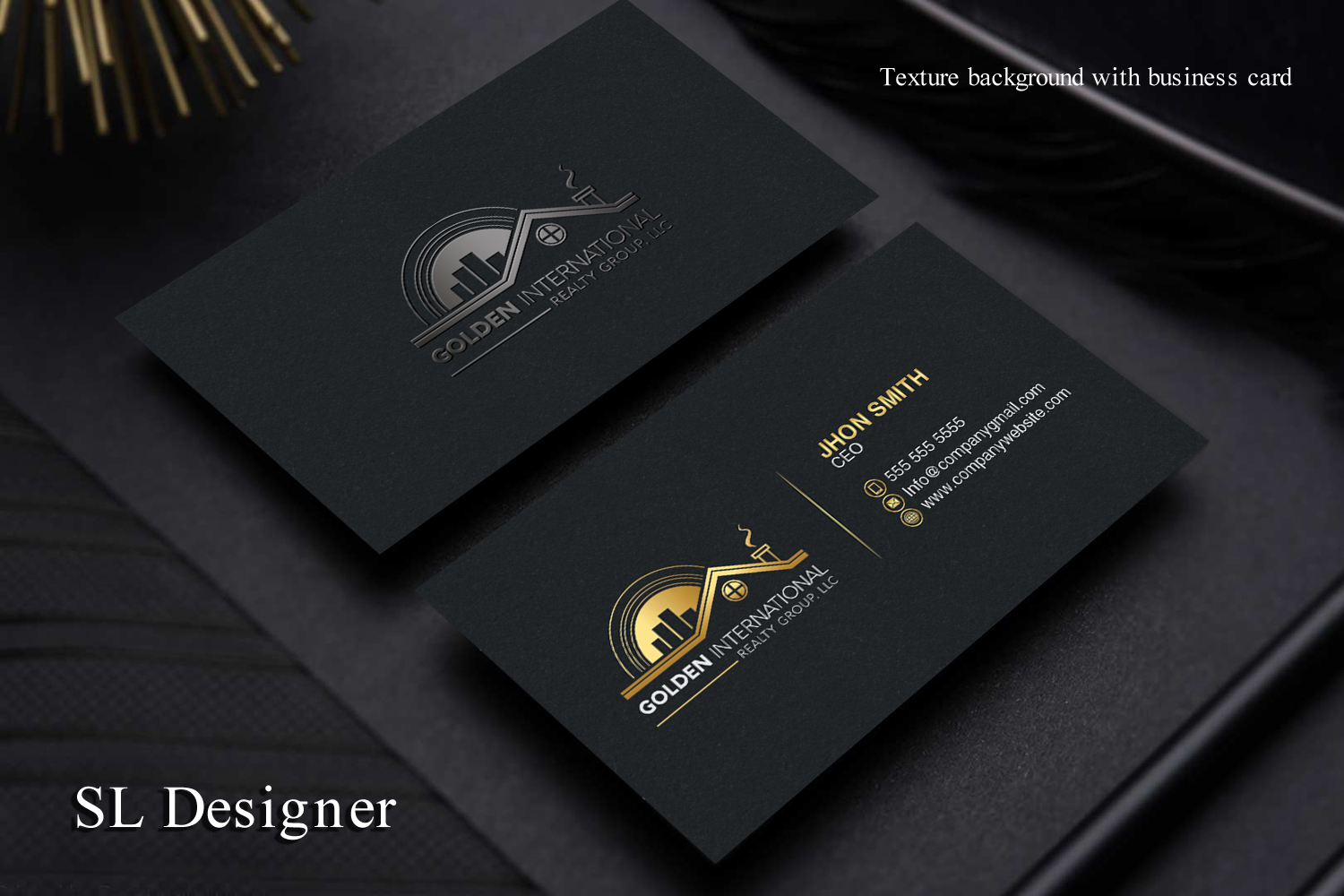 Business Card Design by SL Designer for Golden International Realty Group, LLC | Design #20701746