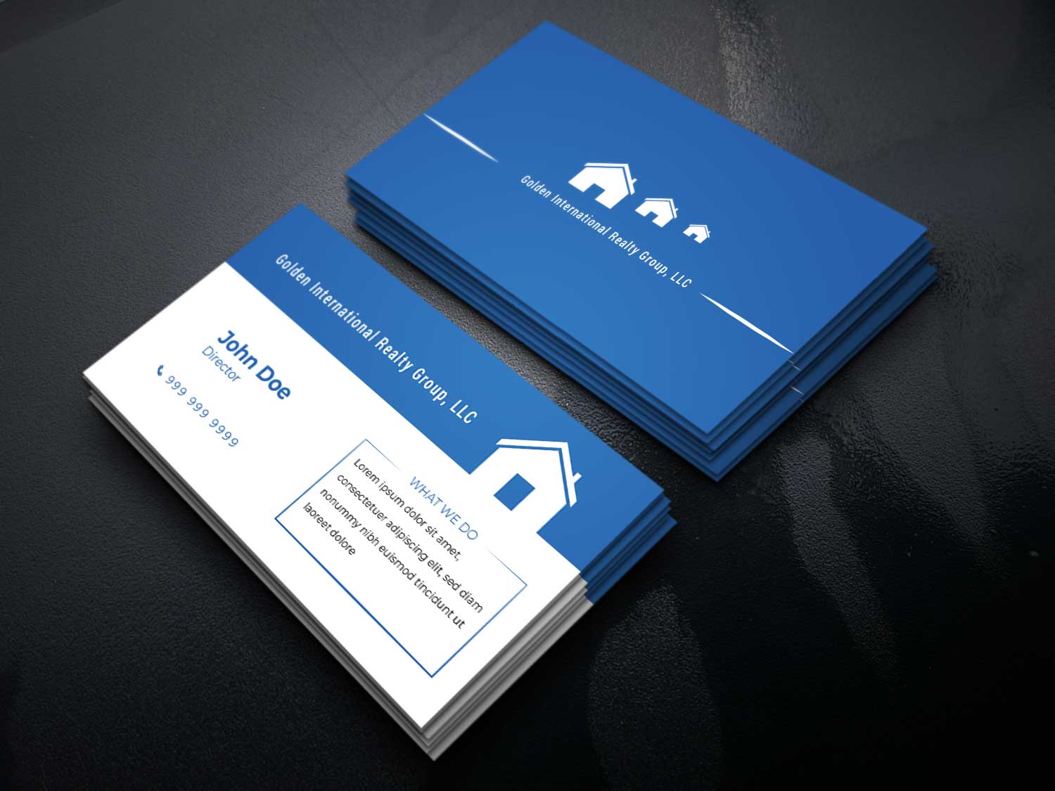 Business Card Design by Pictache for Golden International Realty Group, LLC | Design #20703673