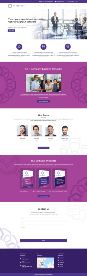 Persequor Corporate Website | Diseño Web por Mukarram Haidari