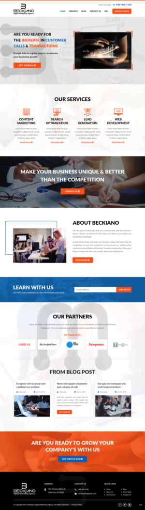 Web Design by pb for this project | Design: #20717039