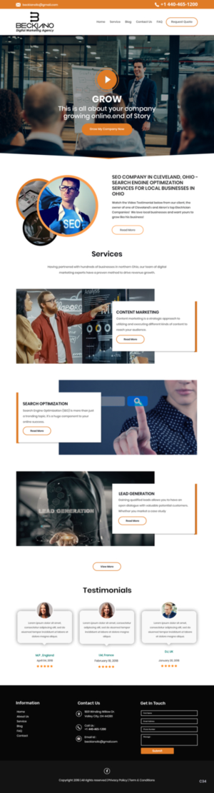 Web Design by pb for this project | Design: #20717044