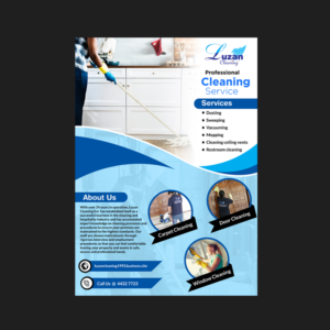 Luzan Cleaning Company Flyer  | Flyer Design by aspiremedia