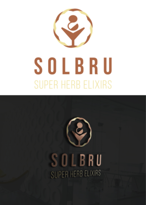 Solbru - Super Herb Elixirs | Logo Design by blackowl8