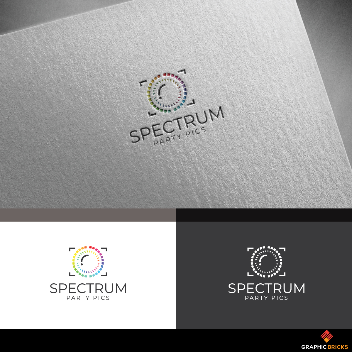 Logo Design by Graphic Bricks for Spectrum Party Pics  | Design #20719762