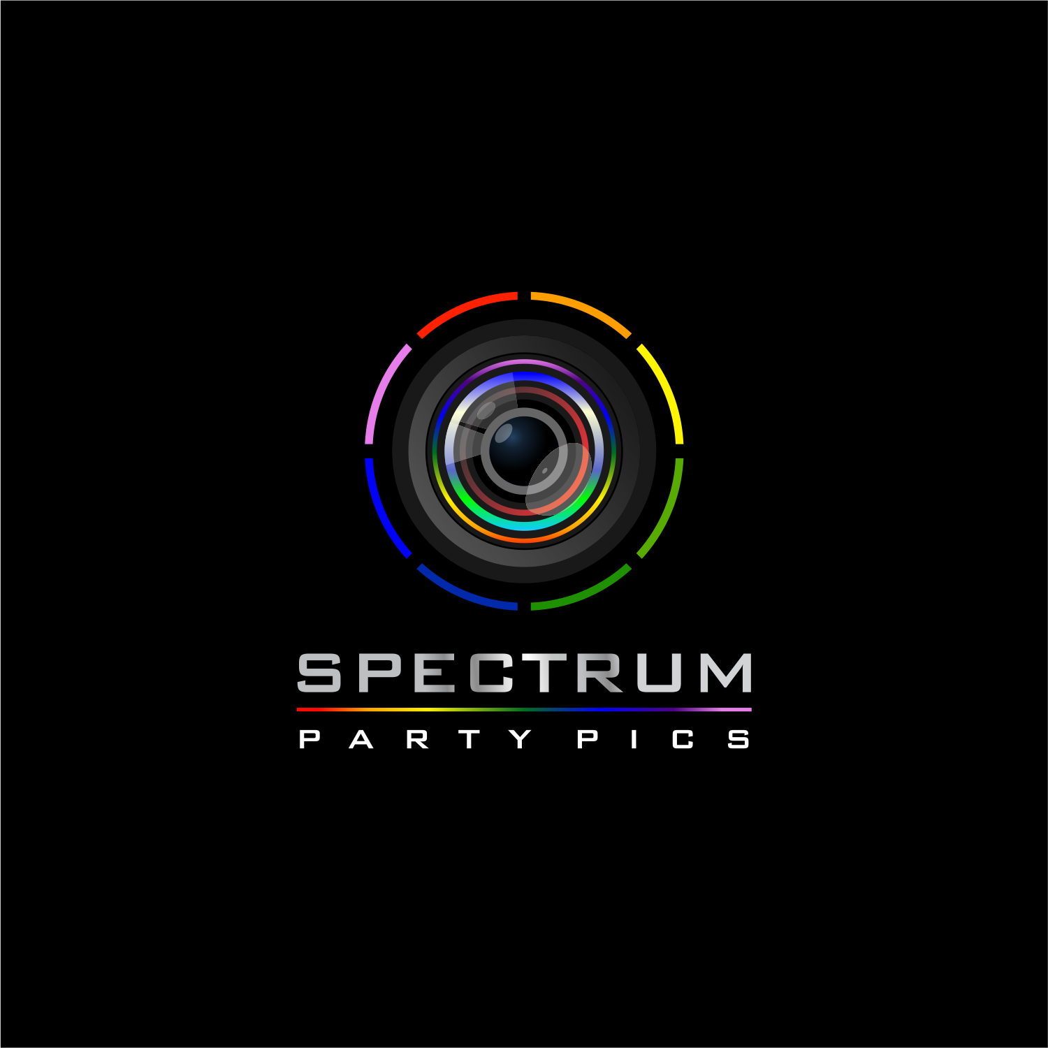 Logo Design by ThiagoB for Spectrum Party Pics  | Design #20712381