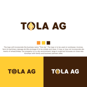 Logo Design by zatsukiki for Tola Ag | Design: #20745379