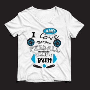 AMD Amusement Machines - Pinball Machines - T-Shirt Design | T-shirt Design by aspiremedia