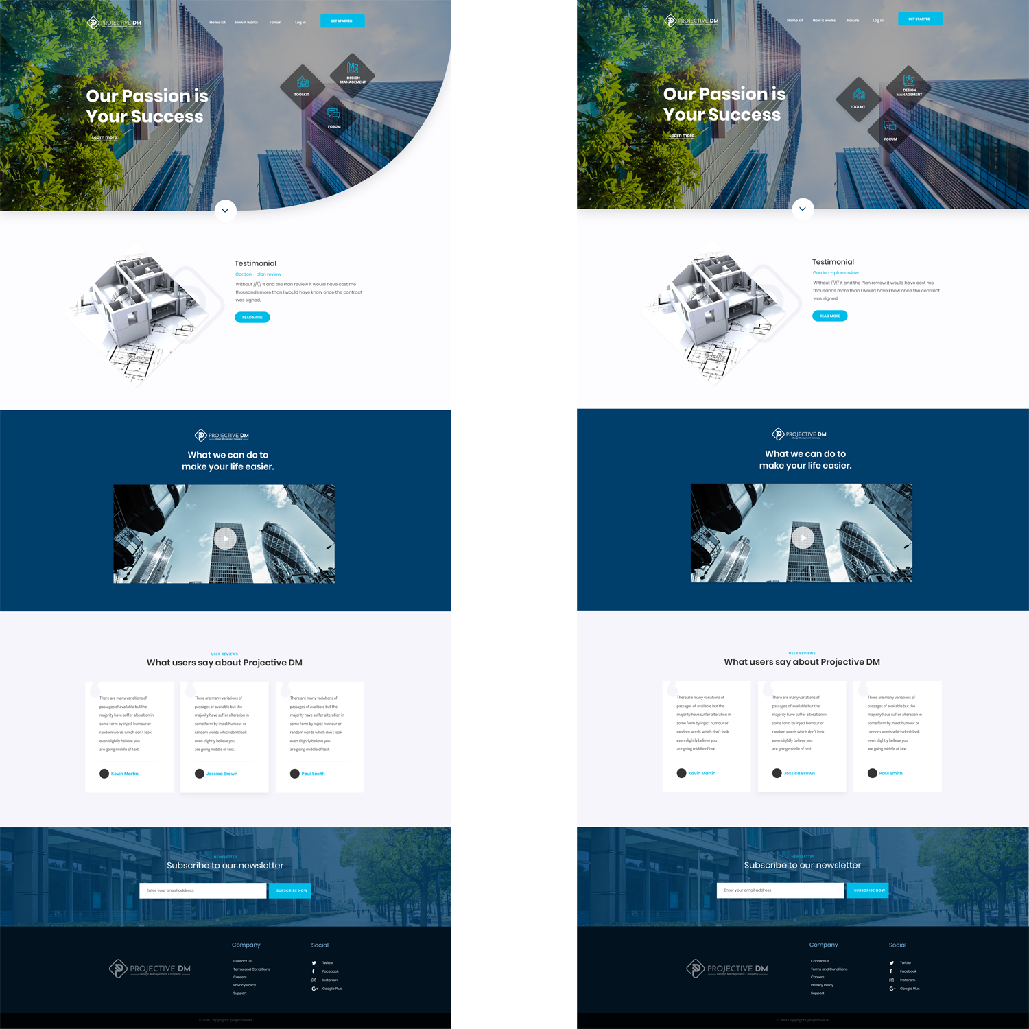 Web Design by designerkochi for Projective DM | Design #20777749