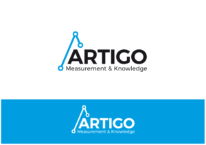 Elaborate on including text: ARTIGO and Measurement & Knowledge on the logo | Logo Design by Nigel B