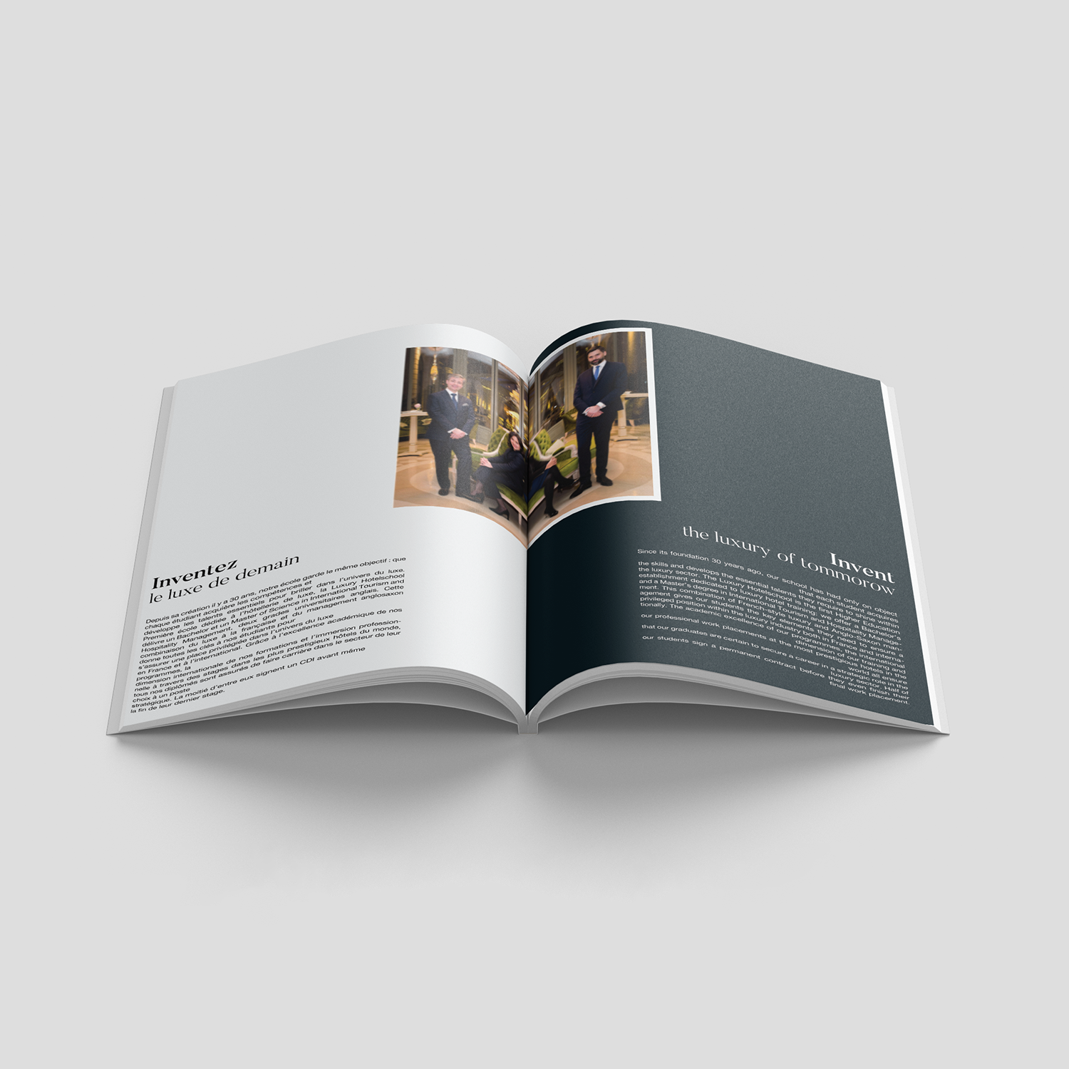Magazine Design by BLUR designs for INSTITUT SUPERIEUR DE GESTION HOTELIERE | Design #20765077