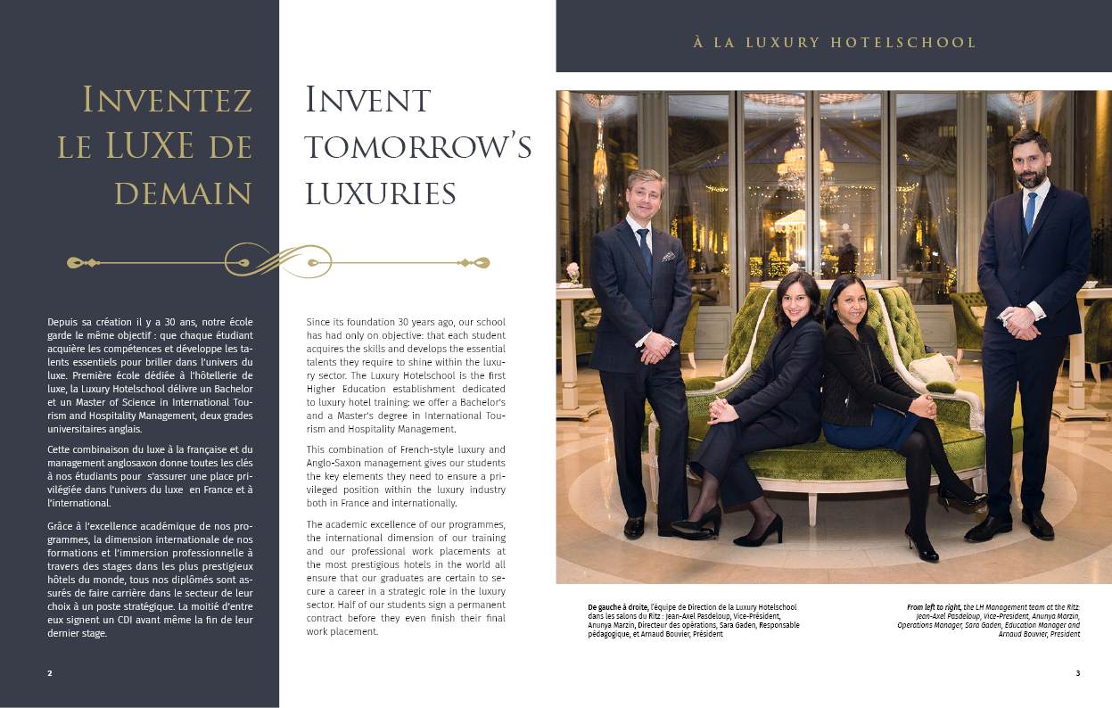 Magazine Design by Alaya for INSTITUT SUPERIEUR DE GESTION HOTELIERE | Design #20712474