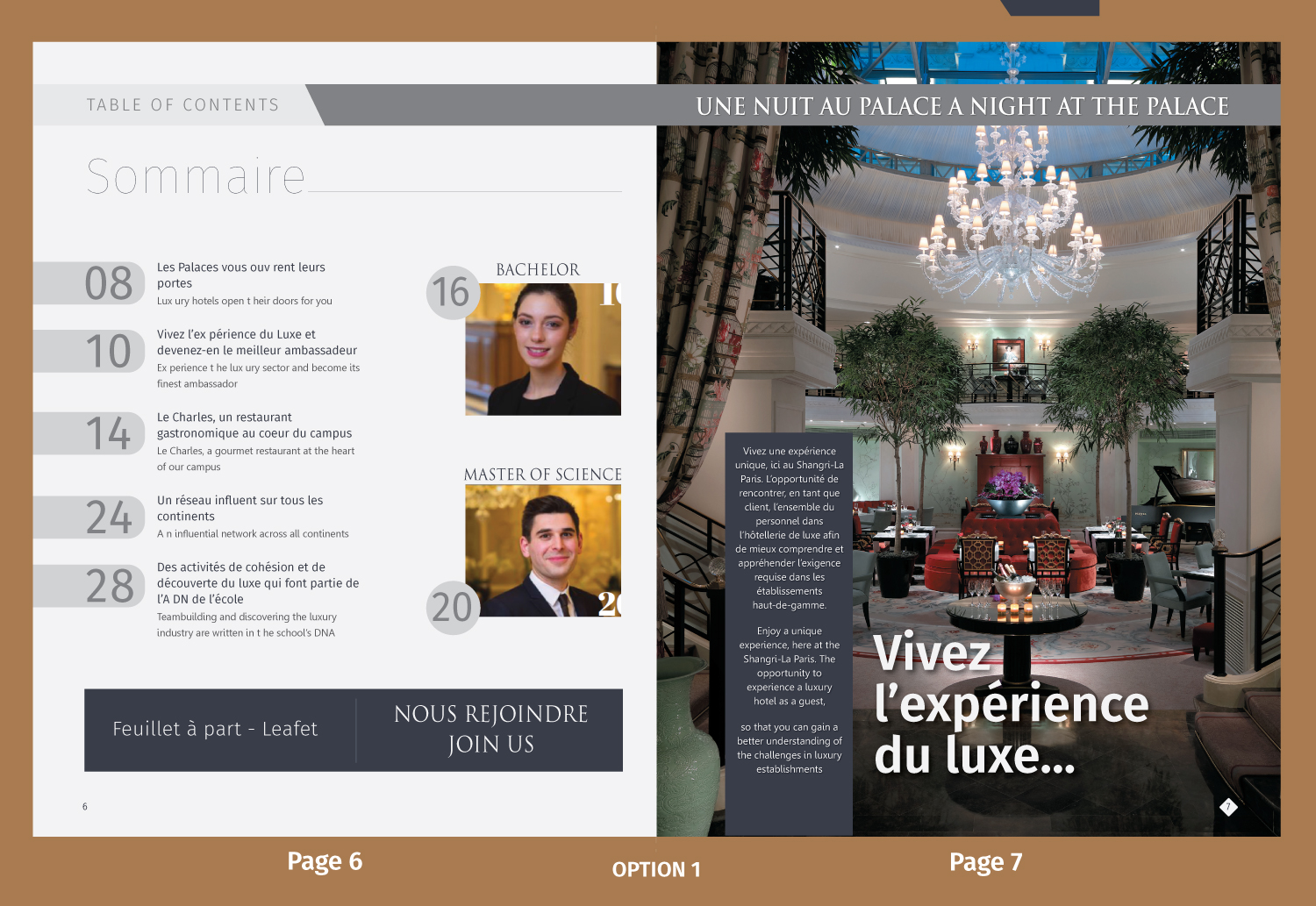 Magazine Design by meet007 for INSTITUT SUPERIEUR DE GESTION HOTELIERE | Design #20716158