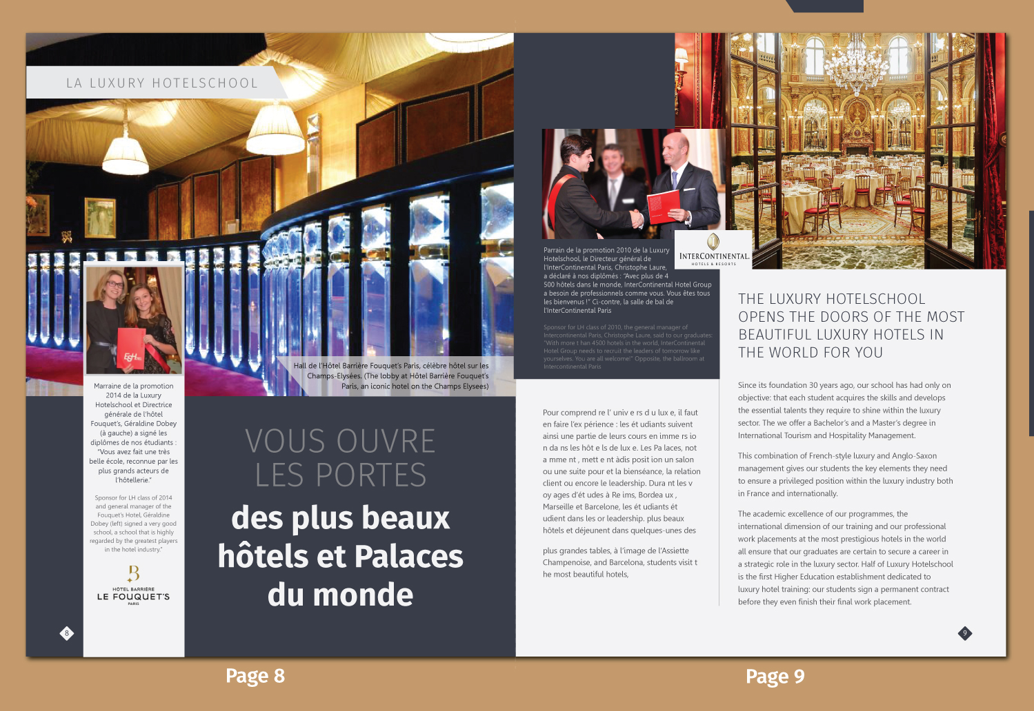 Magazine Design by meet007 for INSTITUT SUPERIEUR DE GESTION HOTELIERE | Design #20726256