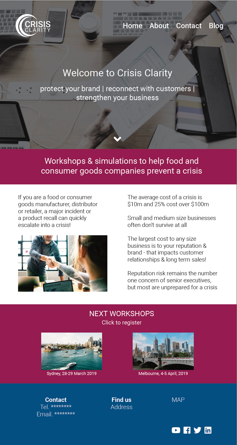 Wordpress Design by hcreates for this project | Design #20709399