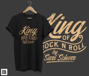 King Of Rock N Roll | T-shirt Design by Barney Stinson