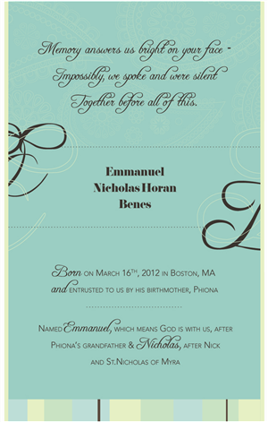 Invitation Design by Mauve Designs