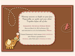 Design Invitation par Brigitte Melissa B pour ce projet | Design : #691018