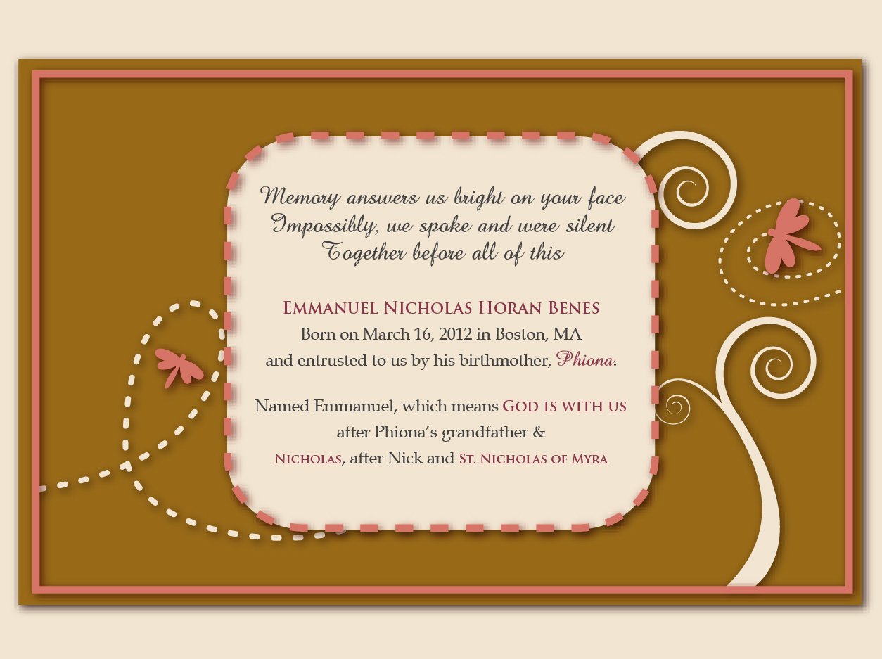 Invitation Design by Brigitte Melissa B for this project | Design #691211