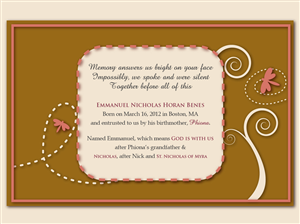 Design Invitation par Brigitte Melissa B pour ce projet | Design : #691211