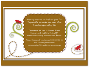 Baby Adoption Announcement