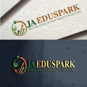 We would like the main logo to say JA EduSpark.  If possible, we would like to also have a few additional versions of the logo with tag lines such as including with the JA EduSpark logo - the tagline Where Education Meets Industry and a logo that includes JA EduSpark and a tagline that says Industry Tours.  | Design de Logo par FourtuneDesign