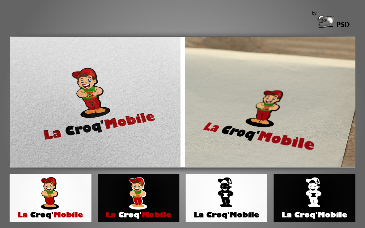 Logo Design by byPSD for la Croq'Mobile | Design #2949724