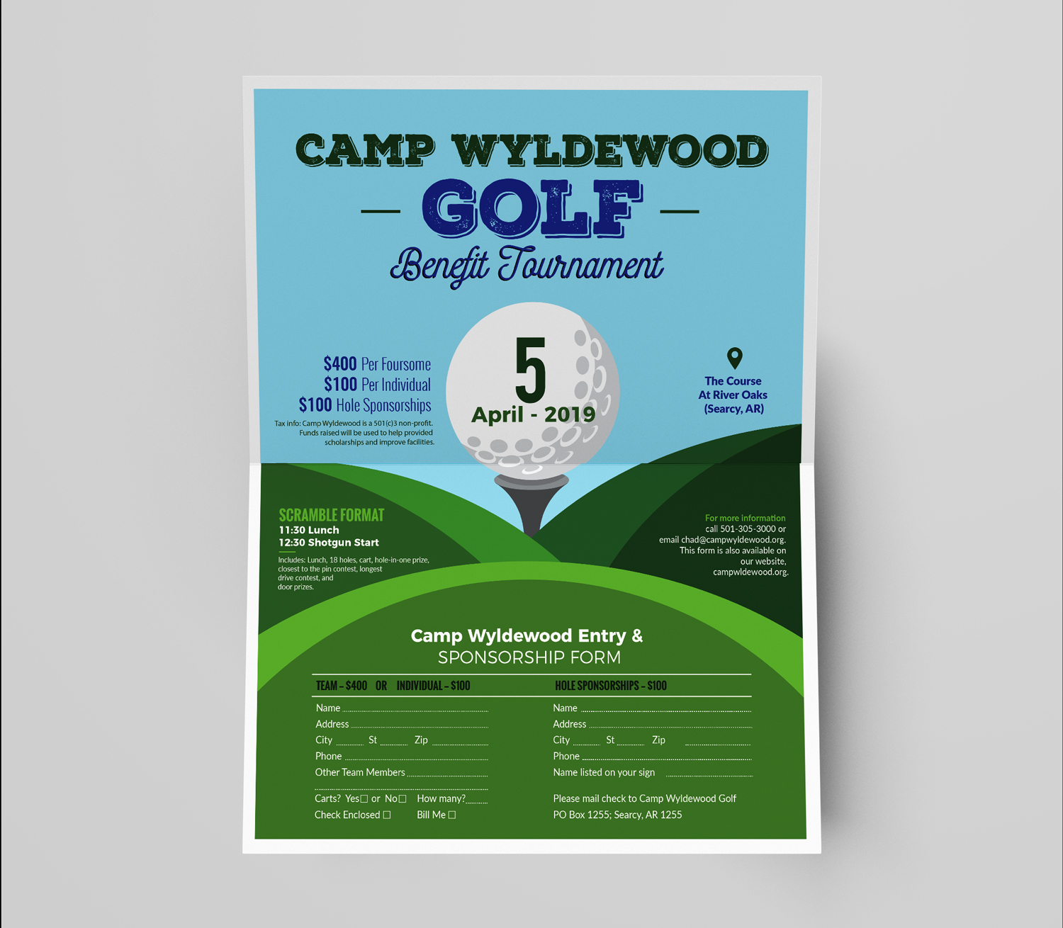 Diseño de Flyer por ilovedesign1 para Camp Wyldewood | Diseño #20711528