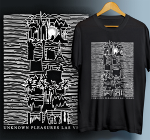 Unknown Pleasures Las Vegas  | Diseño de Camiseta por 99.degree