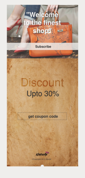 Welcome Card Banner Desing for email suscriptors | Newsletter-Design von rmak