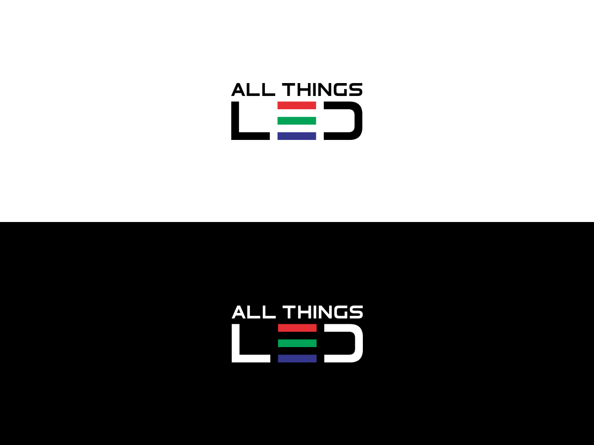 Logo Design by Slant Line Media for All Things LED Mfg. | Design #20732947