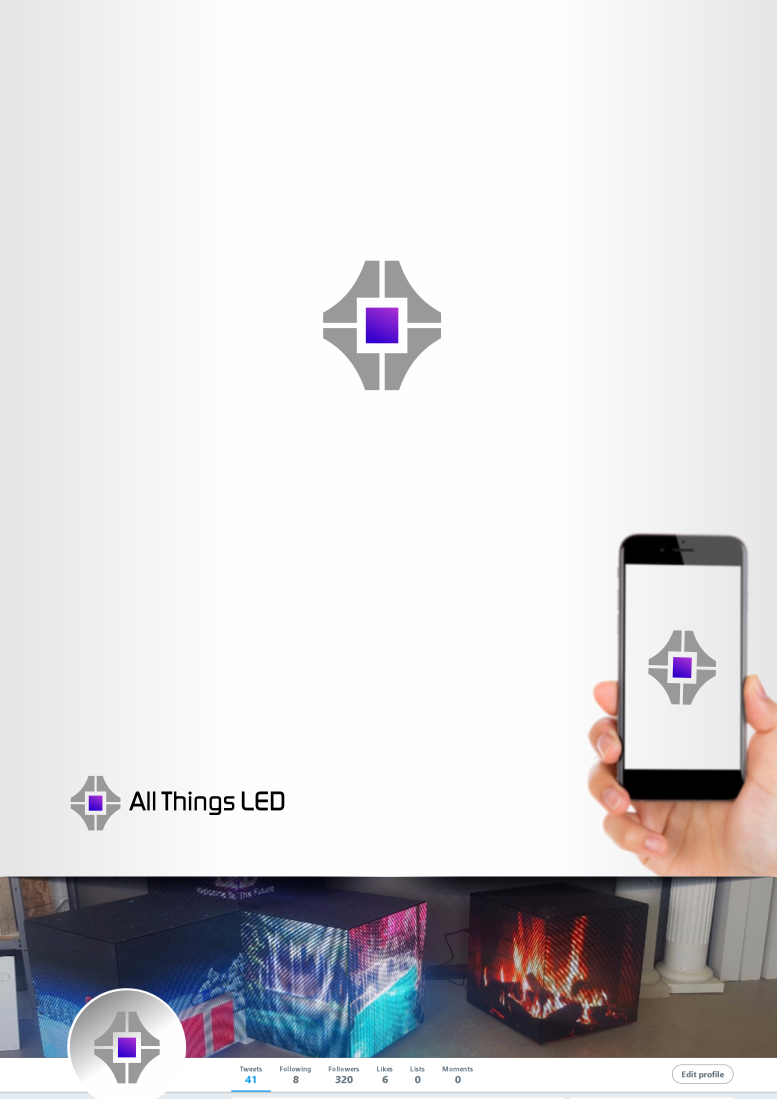Logo Design by Walloker for All Things LED Mfg. | Design #20776481