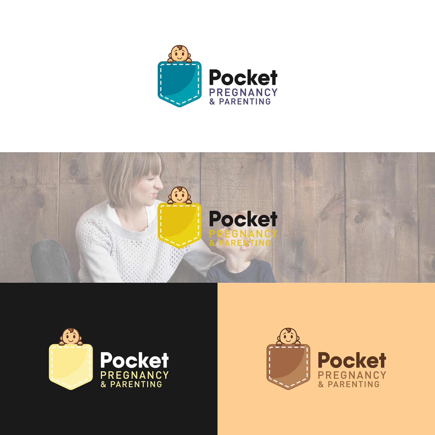 Logo Design by zatsukiki for Pocket Pregnancy & Parenting, LLC | Design #20781198