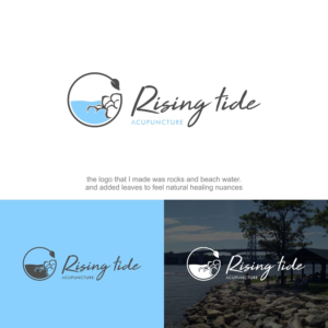 Logo Design by zatsukiki for Rising Tide Acupuncture | Design: #20745431