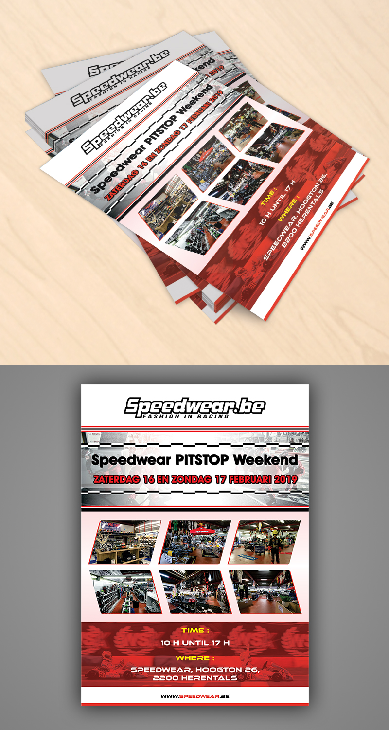 Flyer Design by ecorokerz for Speedwear - Eyckmans Group NV | Design #20720413