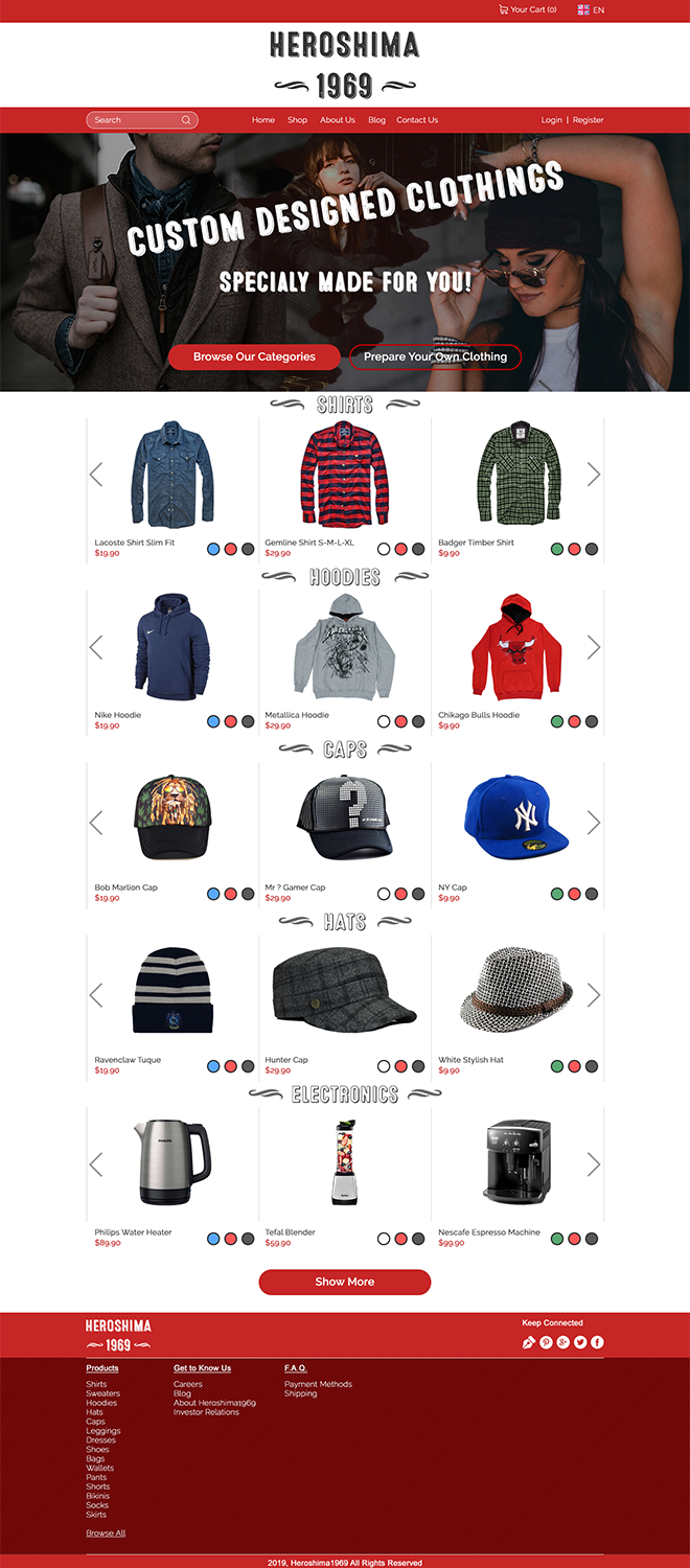 Diseño Web por James Burns para este proyecto | Diseño #20738374