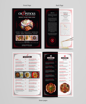 Chopsticks - Fresh Asian Cuisine Menu | Grafik-Design von SAI DESIGNS