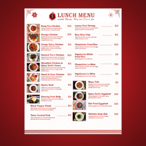 Chopsticks - Fresh Asian Cuisine Menu | Grafik-Design von Rickyy