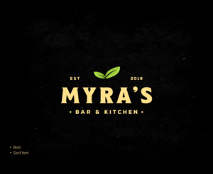 Myra's Bar & Kitchen | Logo Design by Ankit Bhattarai