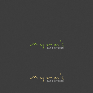 Myra's Bar & Kitchen | Logo Design by SamiddhaH