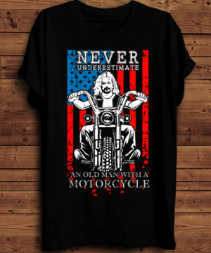 Tshirt for a Never Underestimate an old man with a motorcycle | T-Shirt-Design von creative gravity