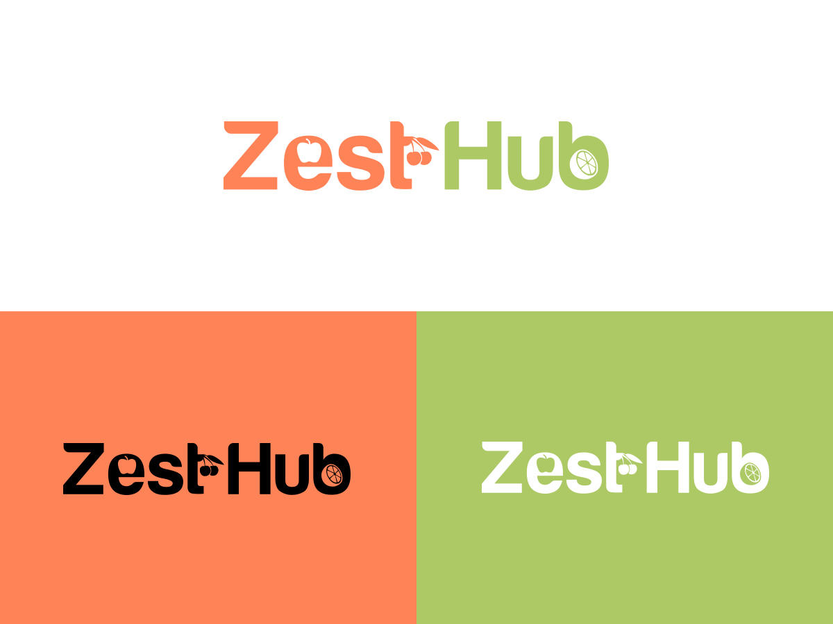 Logo Design by Slant Line Media for Zest Hub | Design #20725320