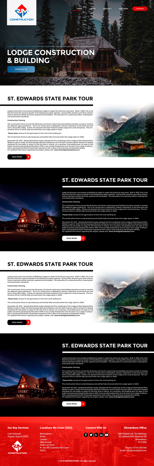 Web Design by Deli for RJM Construction | Design #20804000