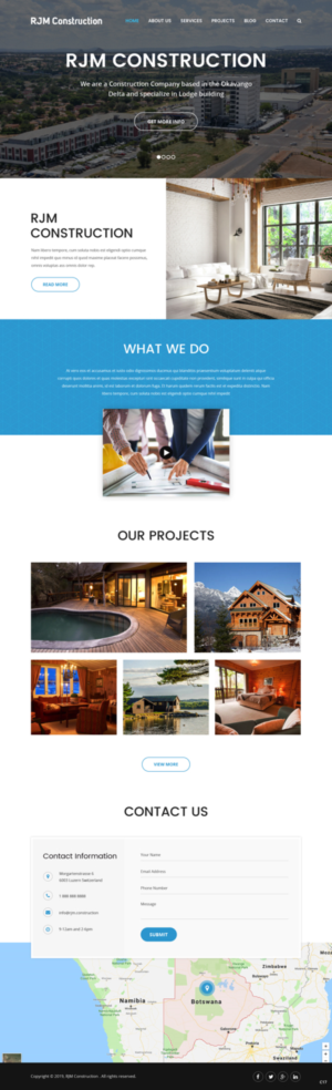 Web Design par pb pour RJM Construction | Design : #20733647