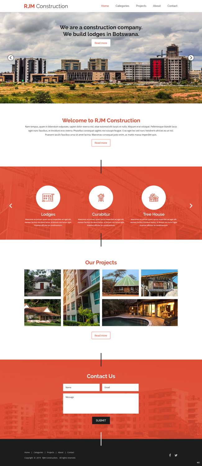 Web Design by pb for RJM Construction | Design #20733649