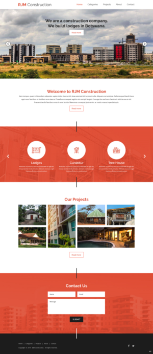 Web Design par pb pour RJM Construction | Design : #20733649