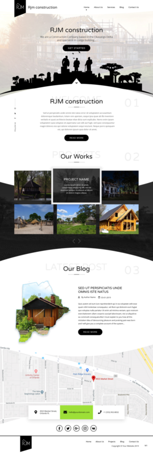 Web Design par pb pour RJM Construction | Design : #20742340
